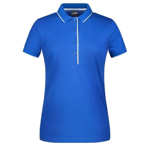 POLO-DONNA-STRIPE-Blu royal/Bianco